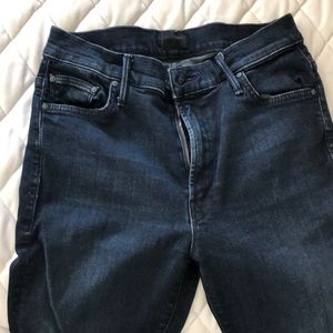 Mother high rise insider crop